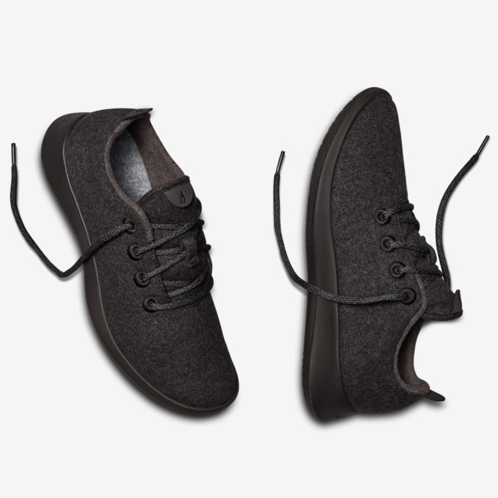 Allbirds Wool Runner True Black / Black Sole - Women’s 8